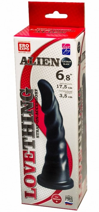 Насадка для трусиков харнесс Alien - 17,5 см. - LOVETOY (А-Полимер) - купить с доставкой в Дзержинске