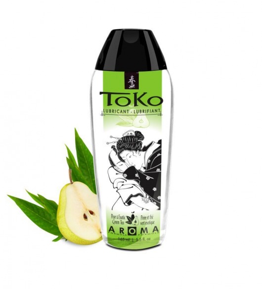 Интимный гель TOKO Pear   Exotic Green Tea с ароматом груши и зеленого чая - 165 мл. - Shunga - купить с доставкой в Дзержинске