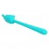 Аквамариновый гибкий вибратор - 14,2 см. - Baile купить в Дзержинске с доставкой в Orgasmix.ru Аквамариновый гибкий вибратор - 14,2 см. - Baile